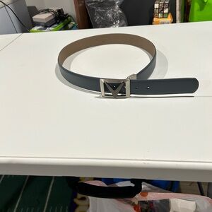 Callaway Gray Leather Belt